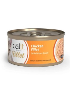 Catit Fillet Pollo desmenuzado en Caldo 75g - Para Gatos