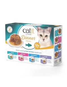 Catit Dinner Pack Degustación Tarrinas de Pescado con...