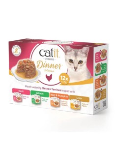 Catit Dinner Pack Degustación Tarrinas de Carne con...