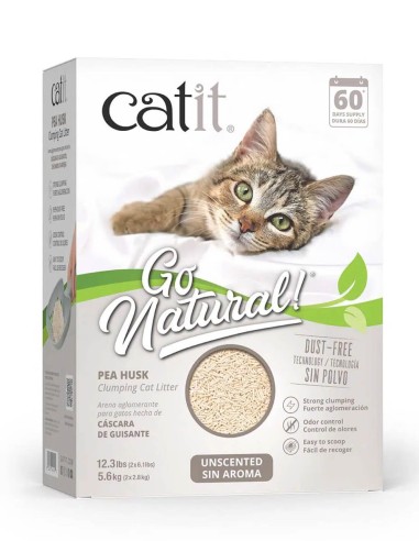 Catit Go Natural! Arena ECO de cáscara Guisante...