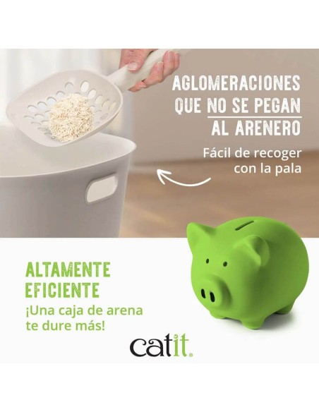 Catit Go Natural! Arena ECO de cáscara Guisante | SIN Aroma 2x7L - Para Gatos