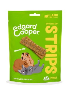 Edgard & Cooper Tiras Cordero, Pavo, Pera y Manzana 75g -...