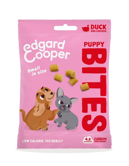 Edgard & Cooper Bocaditos Pato, Pollo y Arándanos 50g - Snacks para Cachorros