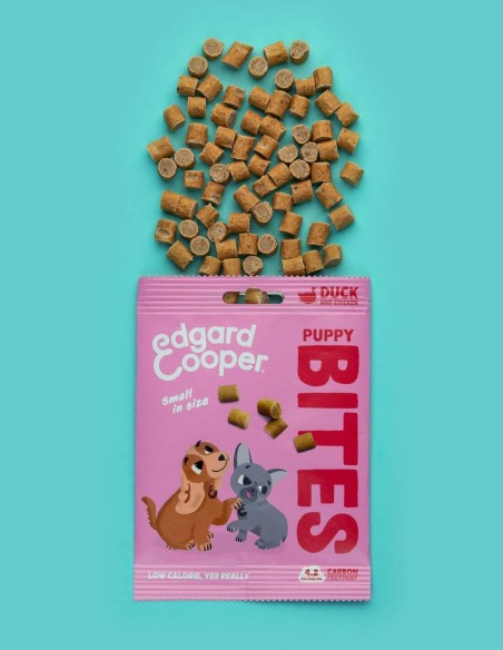 Edgard & Cooper Bocaditos Pato, Pollo y Arándanos 50g - Snacks para Cachorros