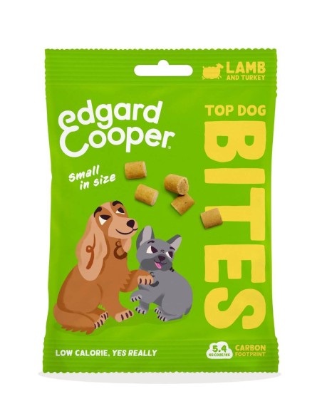Edgard & Cooper Bocaditos Cordero, Pavo y Pera 50g - Snacks para Perros