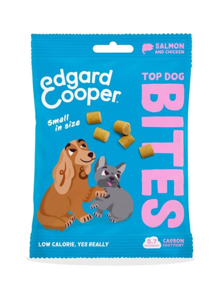 Edgard & Cooper Bocaditos Salmón, Pollo y Mango 50g - Snacks para Perros