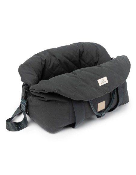 FuzzYard Life Transportín + Silla de Coche Slate Grey - Para Perros y Gatos