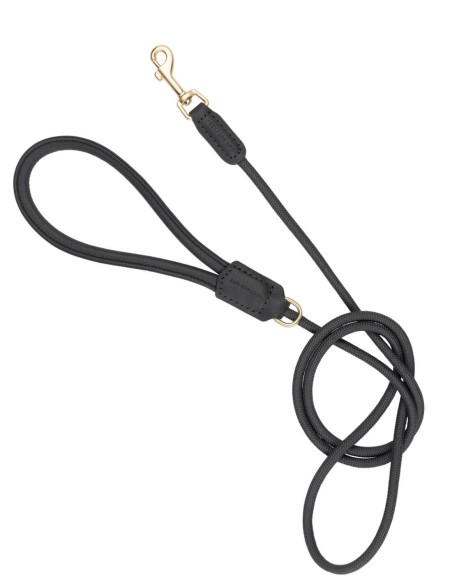 FuzzYard LIFE Correa Cuero Slate Grey S - Para Perros