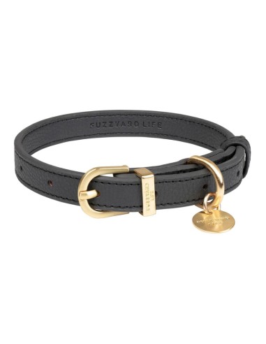 FuzzYard LIFE Collar Cuero Slate Grey M - Para...