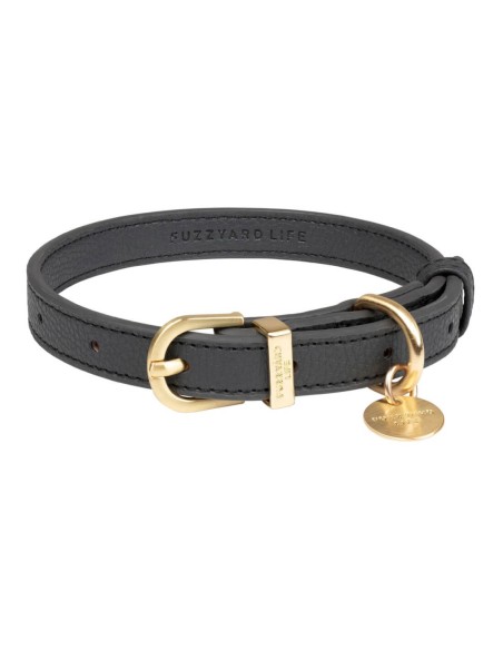 FuzzYard LIFE Collar Cuero Slate Grey M - Para Perros