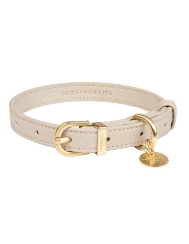 FuzzYard LIFE Collar Cuero Sandstone M - Para...