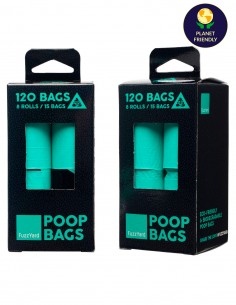 FUZZYARD Bolsas BIO 8 rollos x 15 bolsas fuertes y grandes