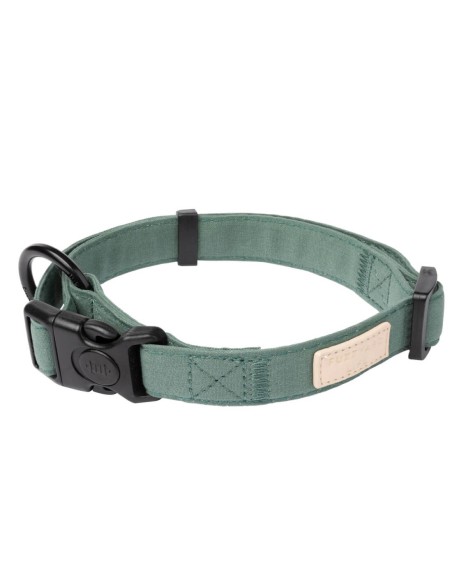 FuzzYard LIFE Collar Cotón Myrtle Green M - Para Perros