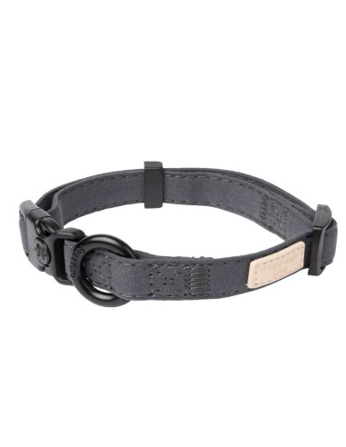 FuzzYard LIFE Collar Cotón Slate Grey S - Para...