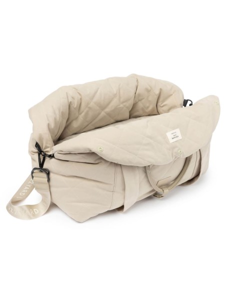 FuzzYard Life Transportín + Silla de Coche Sandstone - Para Perros y Gatos
