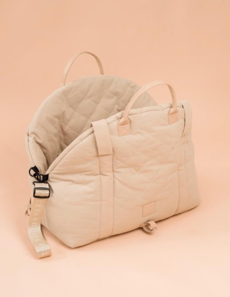 FuzzYard Life Transportín + Silla de Coche Sandstone - Para Perros y Gatos