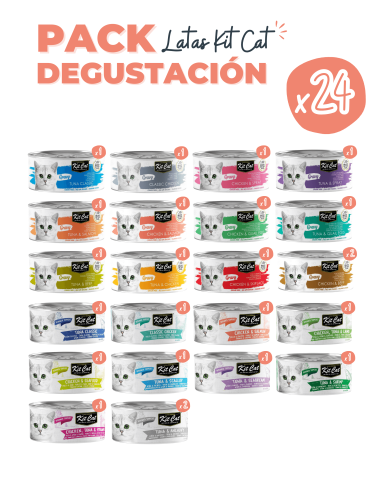 Pack Latas Kit Cat 24uds - Comida Húmeda Gato