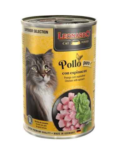Leonardo SUP Selection Pollo y Espinacas 400g -...