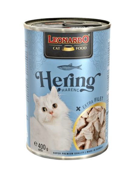 Leonardo EXTRA Filetes Pavo y Arenque 400g - Para Gatos