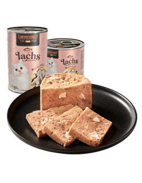Leonardo EXTRA Filetes Pollo y Salmón 400g - Para Gatos
