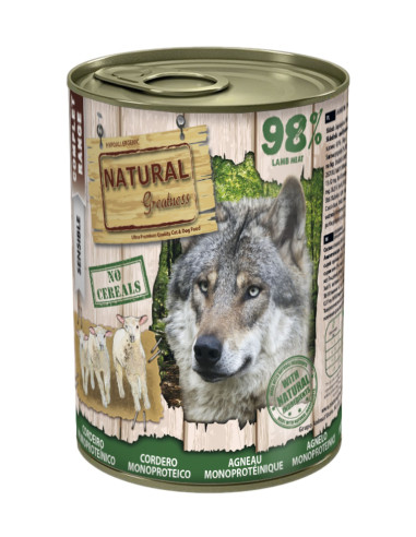 NATURAL GREATNESS Monoproteica Cordero 400g -...