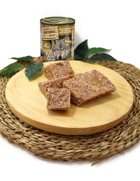 NATURAL GREATNESS Vacuno con Cerdo ibérico, Judías y Arándanos 400g - Para Perros