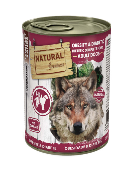 NATURAL GREATNESS Diet Vet Control Sobrepeso & Diabéticos 400g - Para Perros