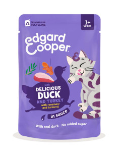 Edgard & Cooper Pouch Hipoalergénico Pato y Pavo, Romero...
