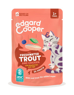 Edgard & Cooper Pouch Trucha y Pollo, Guisantes y...