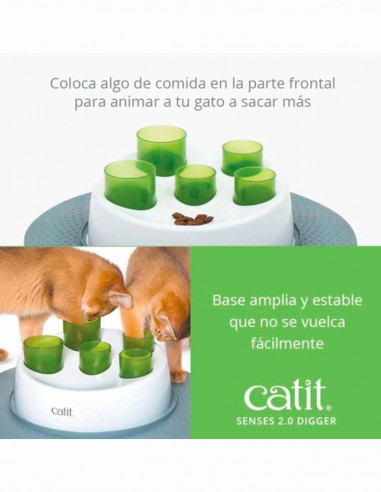 Catit Comedero Digger Interactivo Antivoracidad...