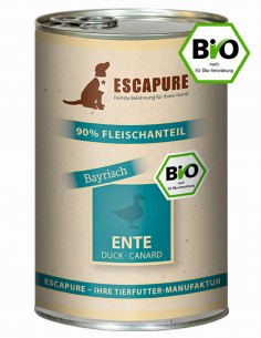 ESCAPURE BIO Pato 400g - Comida Húmeda Natural para Perros