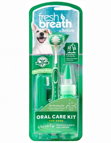 Sentimental Cementerio seno Tropiclean Kit de higiene dental para perros - 59ml