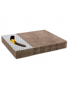 TRIXIE Rascador de Cartón con Juguetes 38 x 30cm - Para...