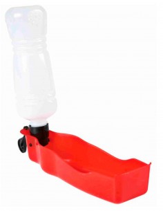 Bebedero portatil para perros Dog on Tour 500ml (rojo/negro) 2