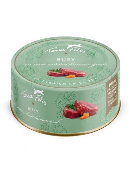 Terra Felis Buey 80g - Comida húmeda para gatos