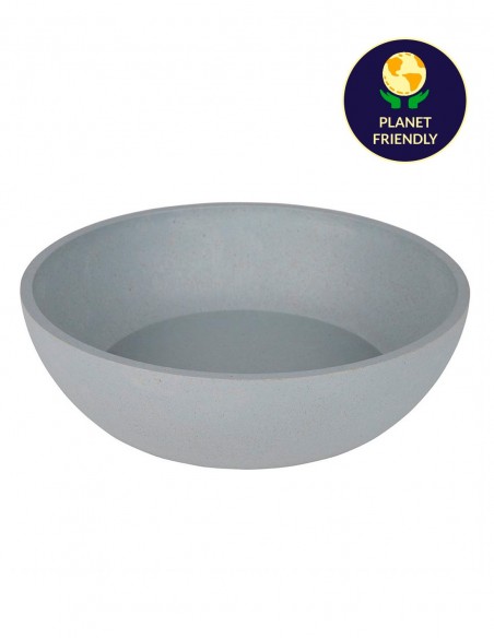 District 70 Comedero de Bambú Natural Ice Blue M - Para Perros