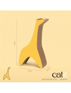 Catit ZOO Rascador JIRAFA XL de Cartón Reciclado - Para... 2