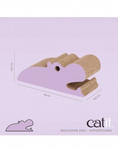 Catit ZOO Rascador HIPOPÓTAMO de Cartón Reciclado - Para... 2