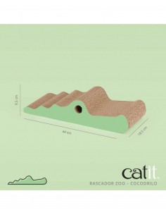 Catit ZOO Rascador COCODRILO de Cartón Reciclado - Para... 2