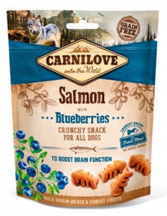CARNILOVE Salmón y Arándanos 200g -  Snack Crujiente para...