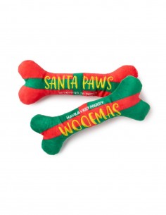 FuzzYard Xmas Toy - Santa Paws / Woofmas Bones 2PK Small
