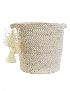 Cesta de Fibra Natural 29x33cm - Organización