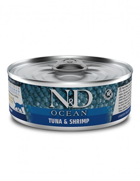 FARMINA ND Ocean - Atún y gamba 70g - Comida Húmeda Gatos