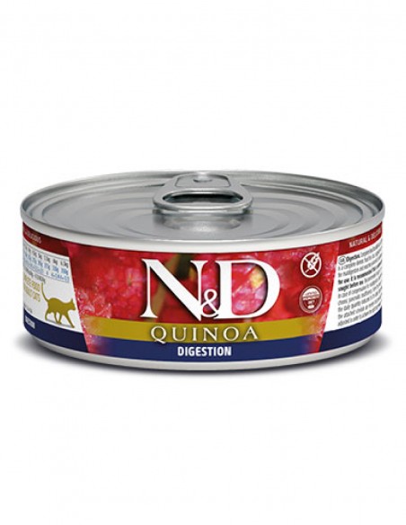 FARMINA ND Quinoa Digestión - Costillar Cordero 80g - Comida Húmeda Gatos