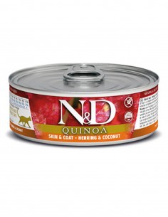 FARMINA ND Quinoa Skin Coat - Arenque y Coco 80g - Comida...