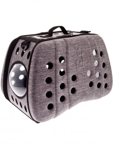 Transoportín Plegable Gris 43x30x33cm - Para...