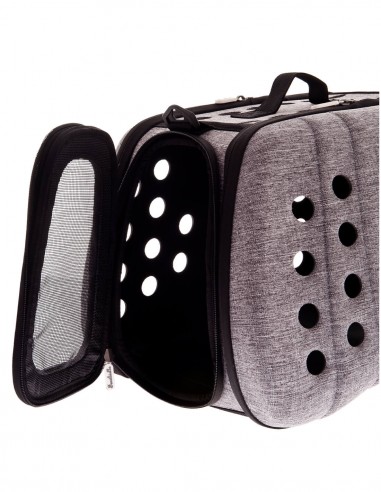 Transoportín Plegable Gris 43x30x33cm - Para...