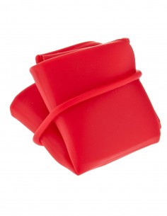 Comedero Plegable De Viaje Para Perros Rojo 12x12x5cm 2