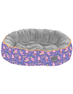 Cama Antiestrés Reversible FuzzYard Aloha Dolphins