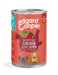 EDGARD COOPER Pollo y Salmón con Brócoli y Col 400g -...